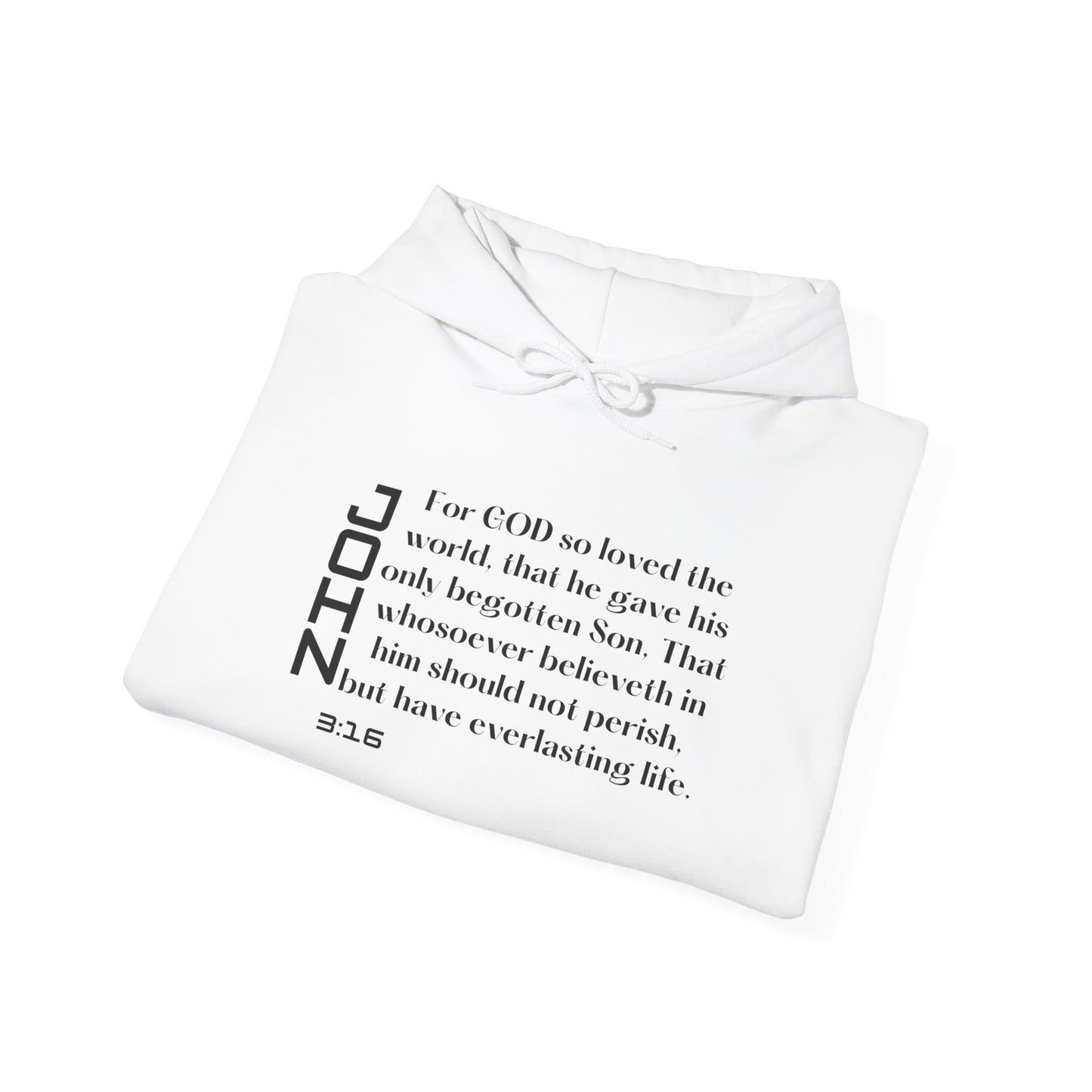 Biblical Hoodie, John 3:16 Scripture Unisex Hoodie