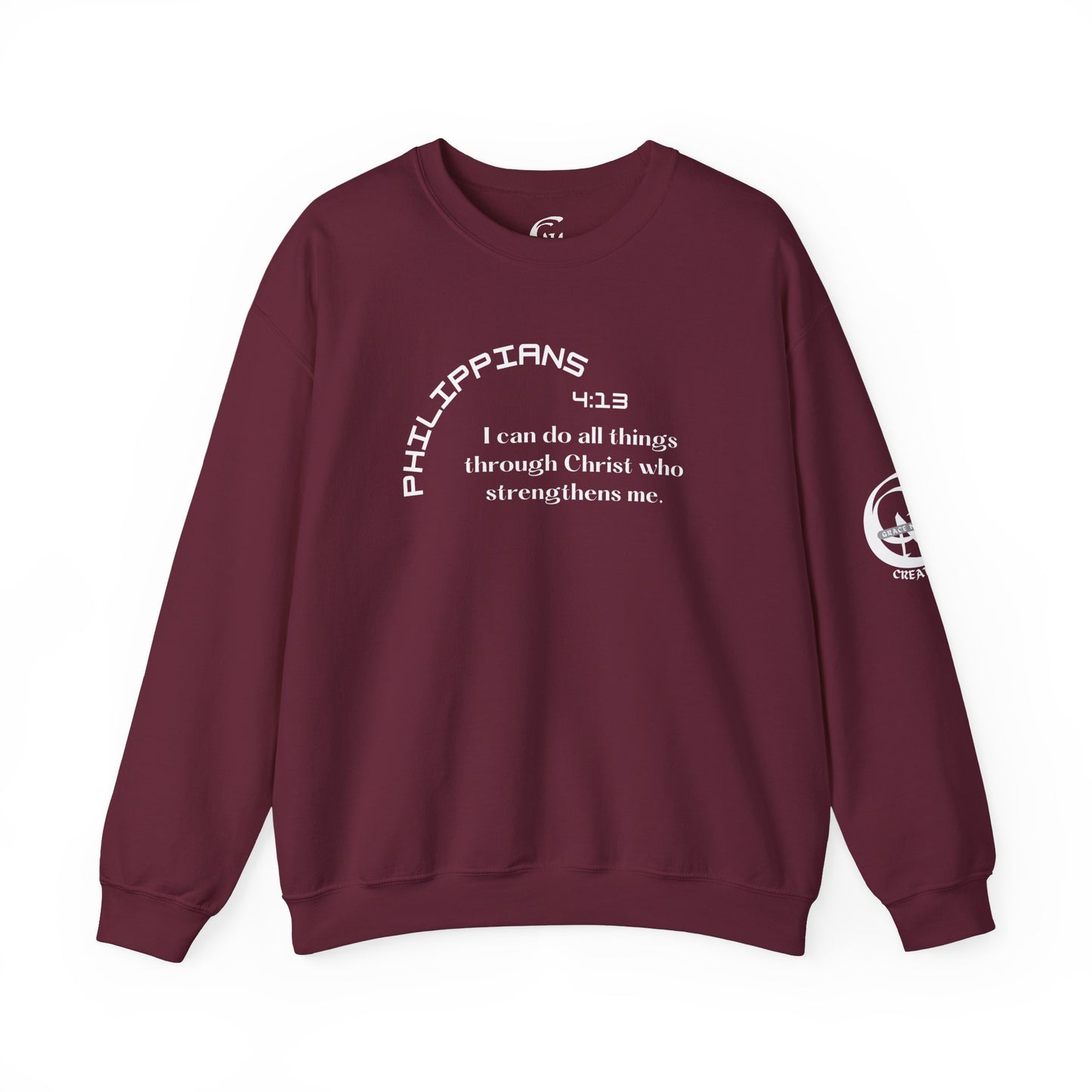 Philippians 4:13 Scripture Crewneck Sweatshirt