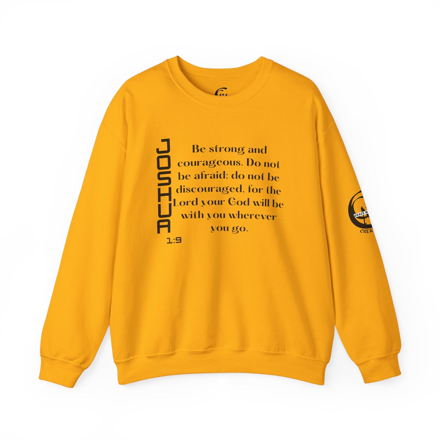 Joshua 1:9 Scripture Crewneck Sweatshirt
