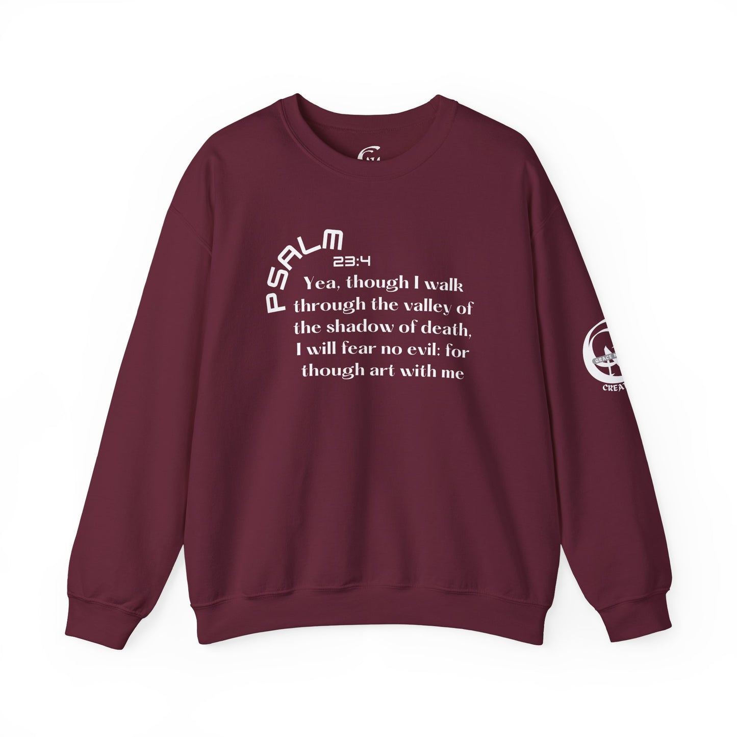 Psalm 23:4 Scripture Crewneck Sweatshirt
