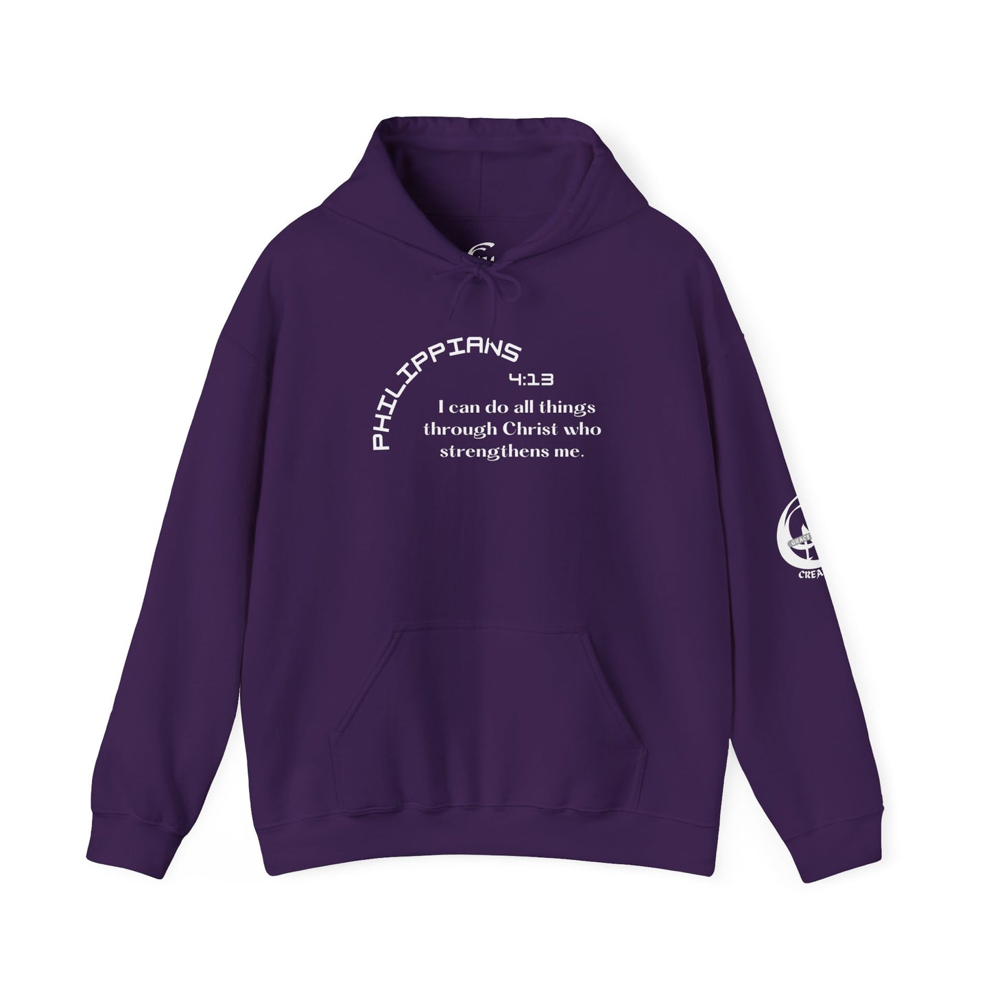 Biblical Hoodie, Philippians 4:13 Scripture Unisex Hoodie