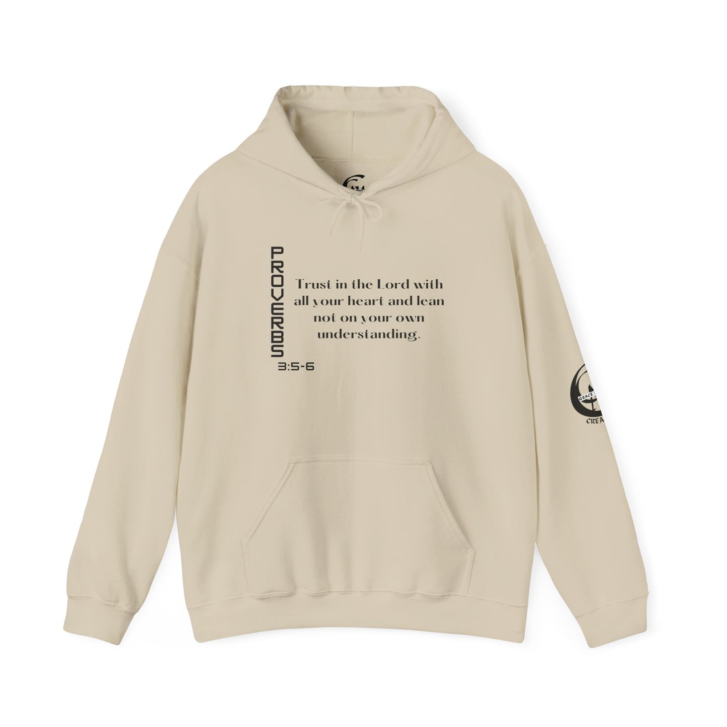 Biblical Hoodie, Proverbs 3:5-6 Scripture Unisex Hoodie