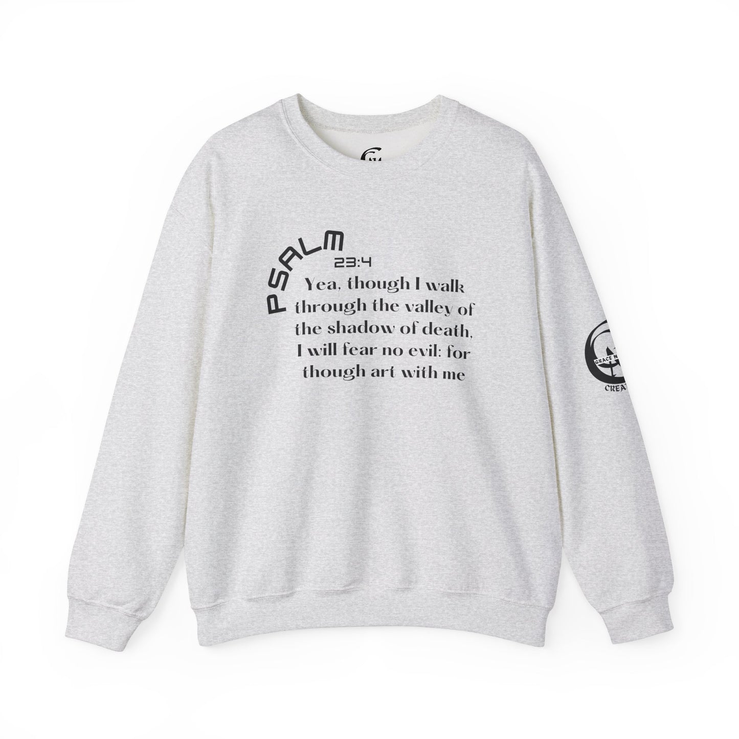 Psalm 23:4 Scripture Crewneck Sweatshirt