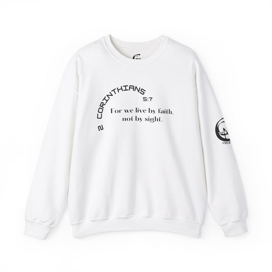 2 Corinthians 5:7 Scripture Crewneck Sweatshirt