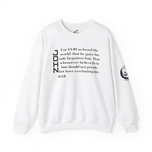 John 3:16 Scripture Crewneck Sweatshirt