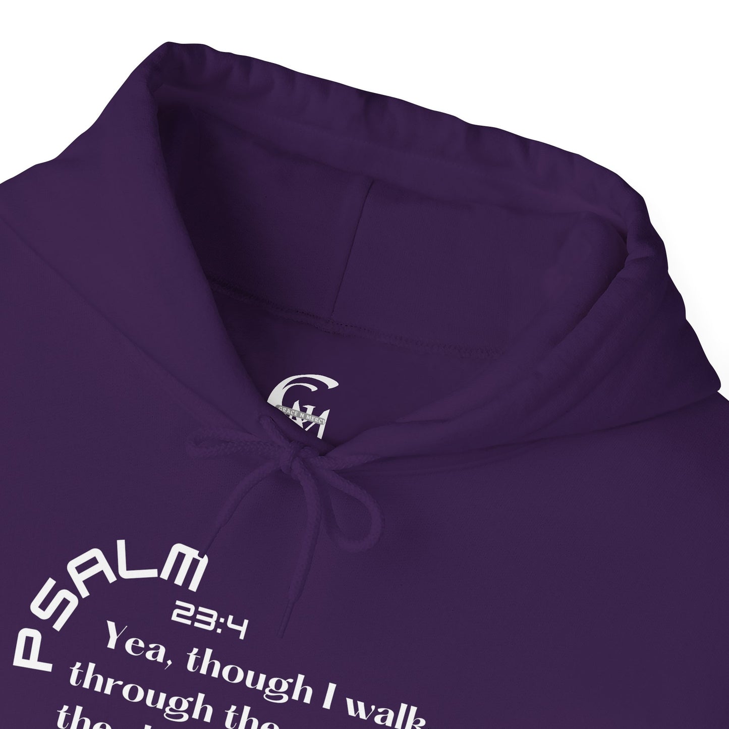Biblical Hoodie, Psalm 23:4 Scripture Unisex Hoodie