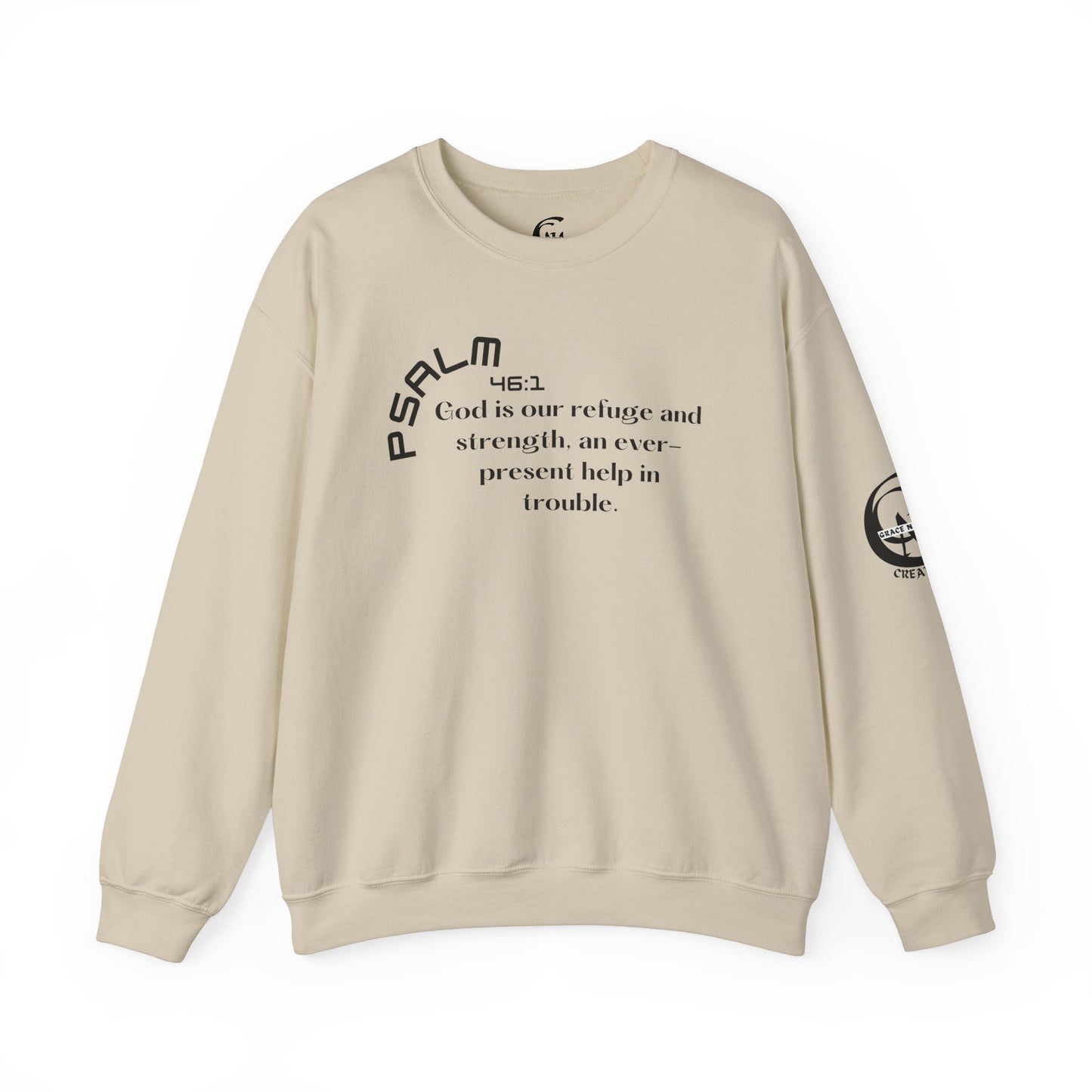 Psalm 46:1 Scripture Crewneck Sweatshirt