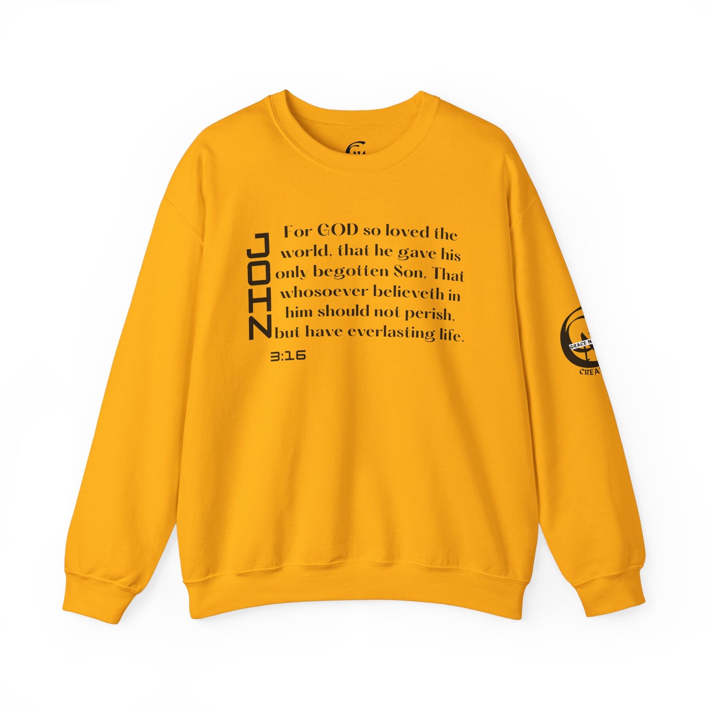 John 3:16 Scripture Crewneck Sweatshirt
