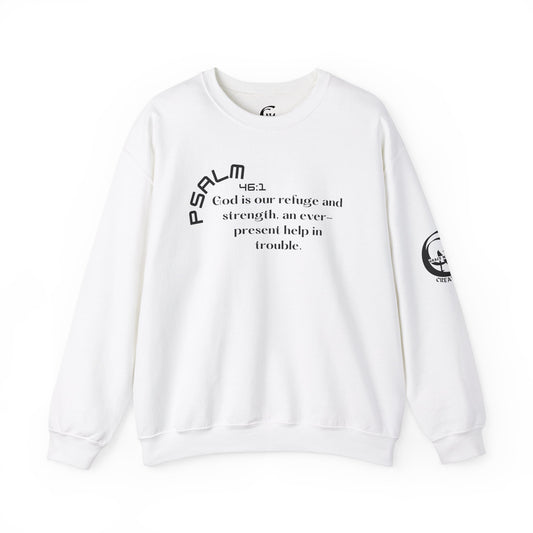 Psalm 46:1 Scripture Crewneck Sweatshirt