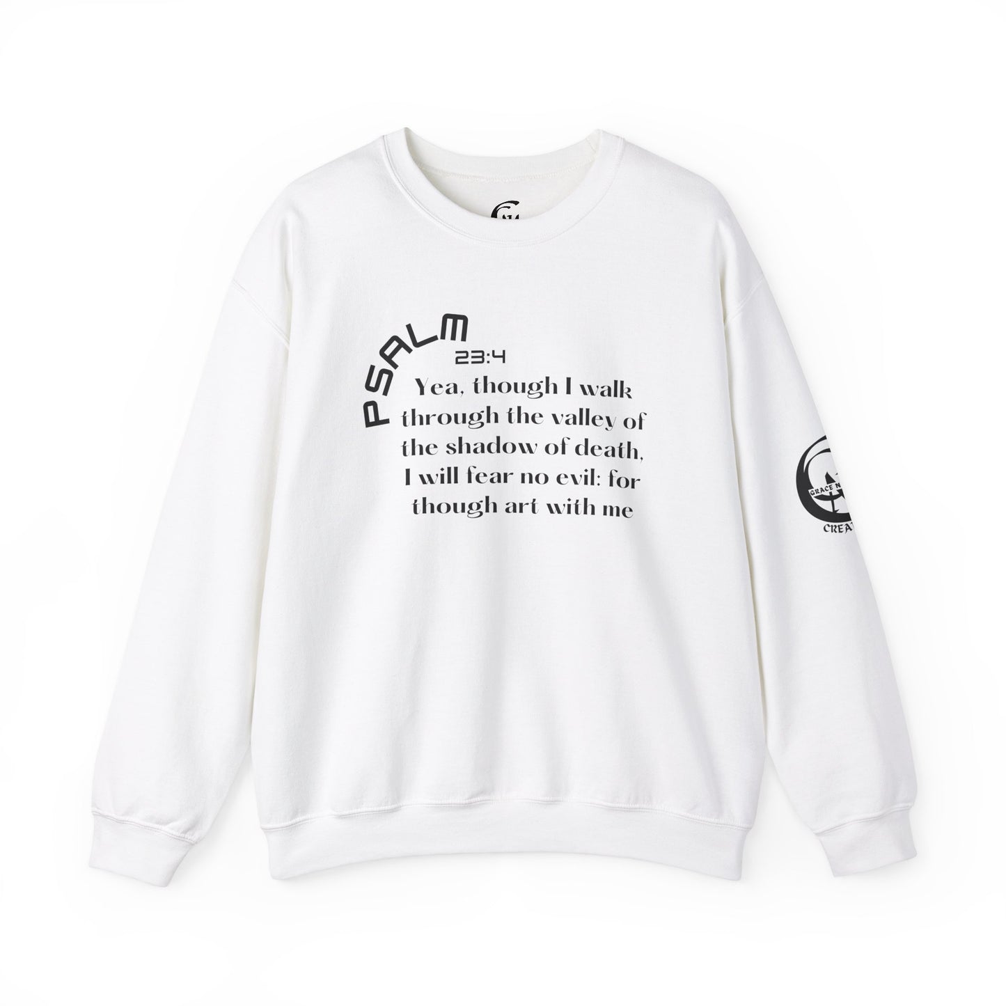 Psalm 23:4 Scripture Crewneck Sweatshirt