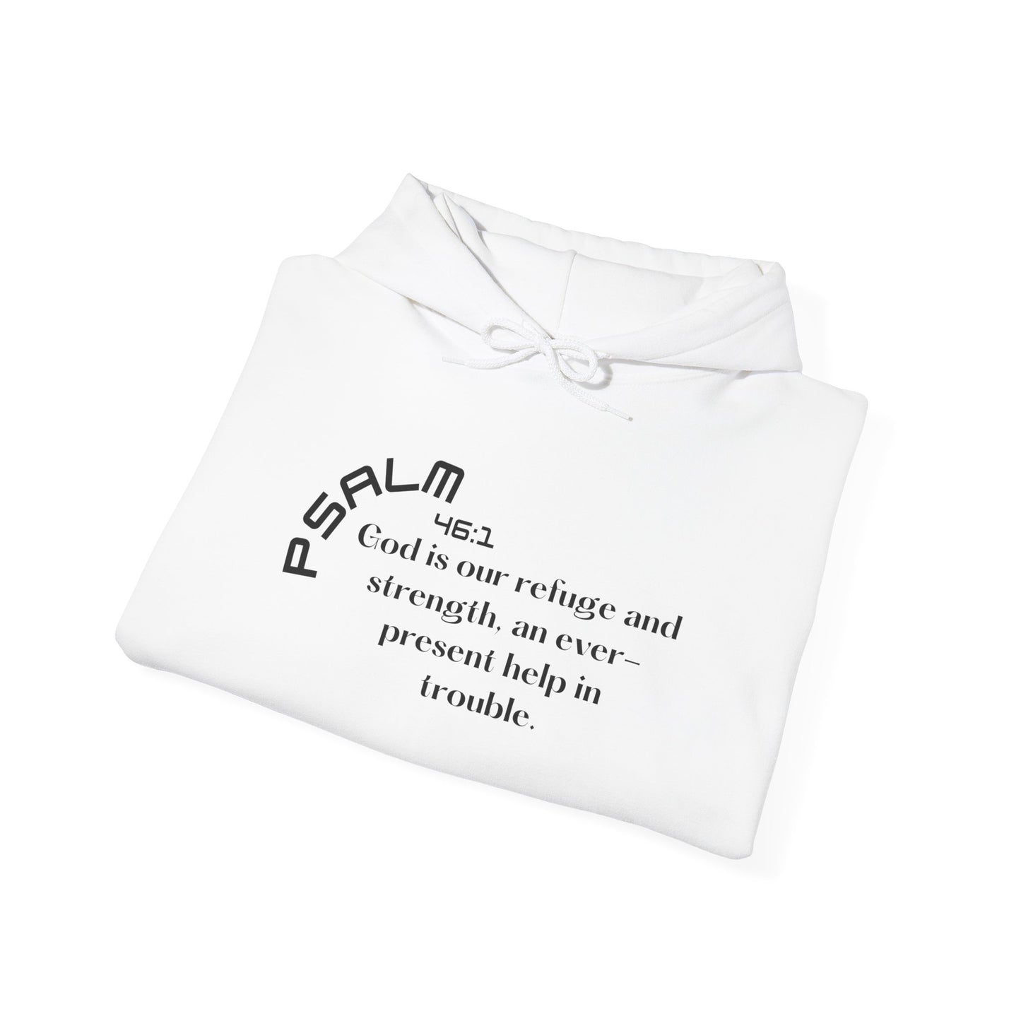 Biblical Hoodie, Psalm 46:1 Scripture Unisex Hoodie