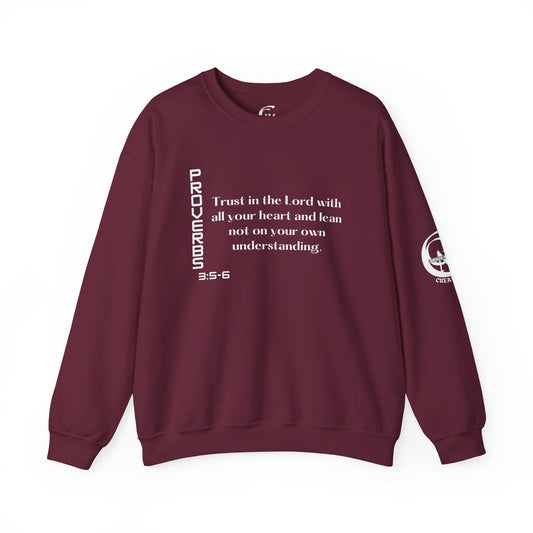 Proverbs 3:5-6 Scripture Crewneck Sweatshirt