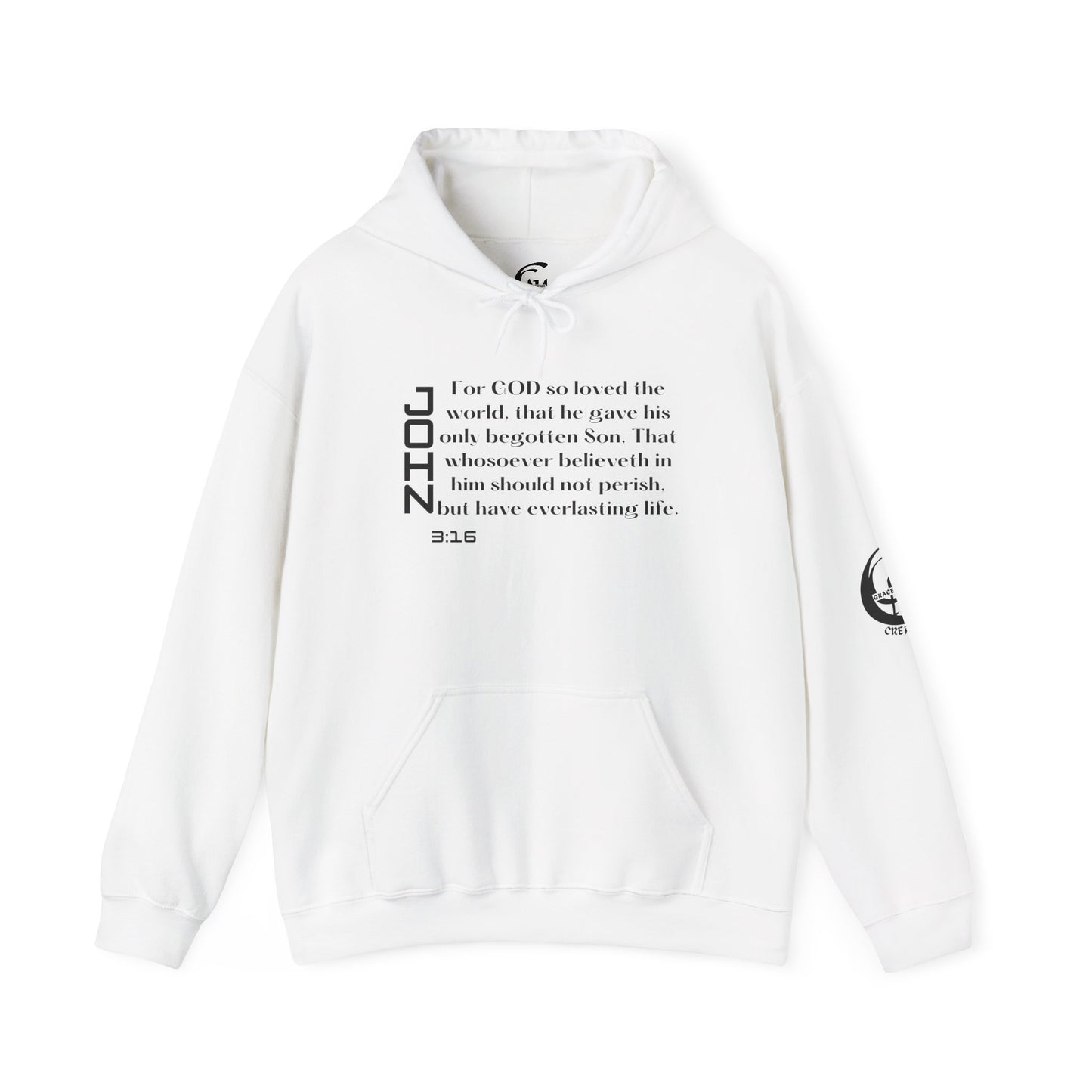 Biblical Hoodie, John 3:16 Scripture Unisex Hoodie
