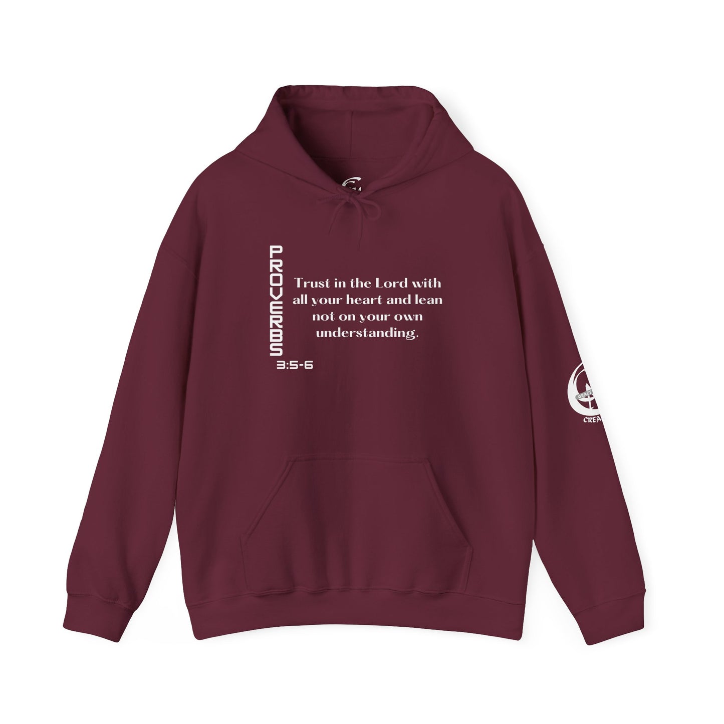 Biblical Hoodie, Proverbs 3:5-6 Scripture Unisex Hoodie