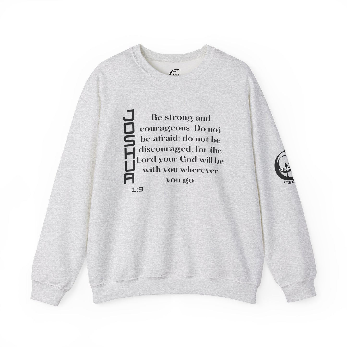 Joshua 1:9 Scripture Crewneck Sweatshirt
