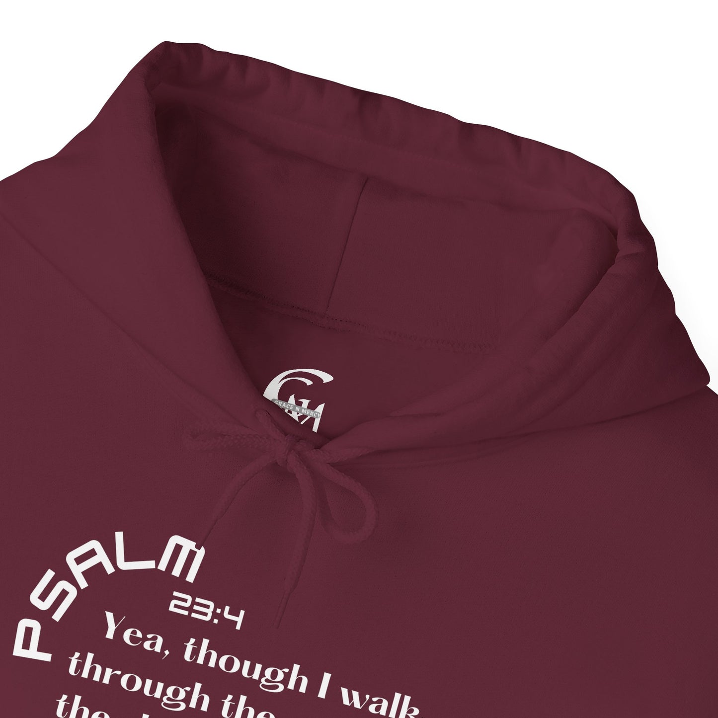 Biblical Hoodie, Psalm 23:4 Scripture Unisex Hoodie