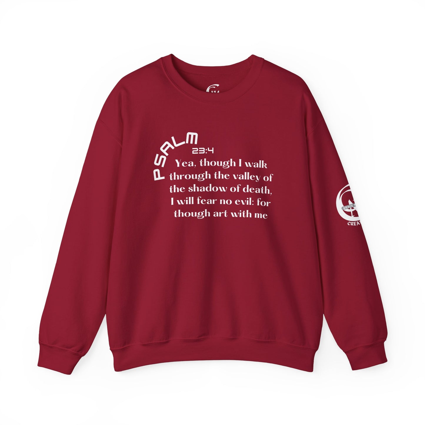 Psalm 23:4 Scripture Crewneck Sweatshirt