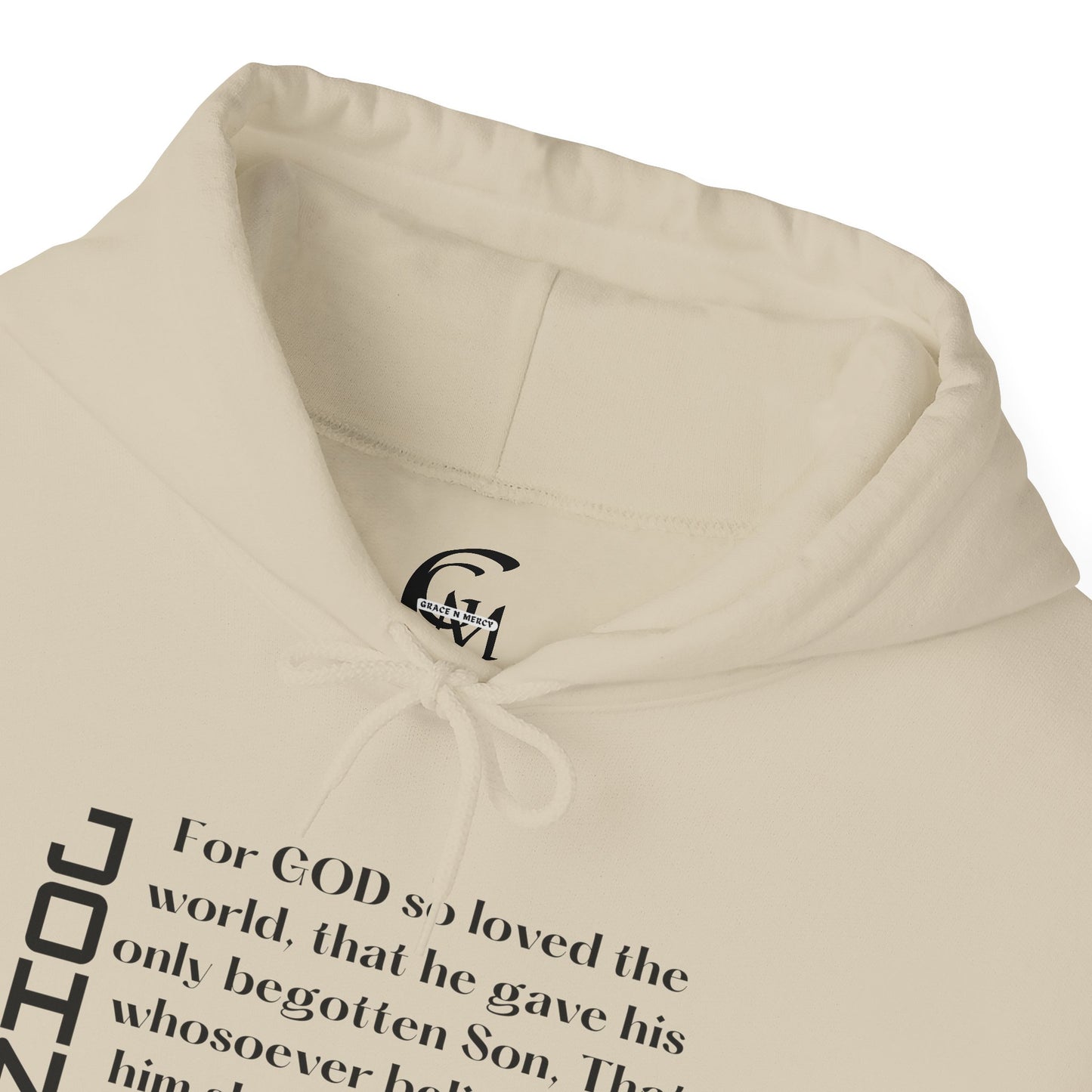 Biblical Hoodie, John 3:16 Scripture Unisex Hoodie