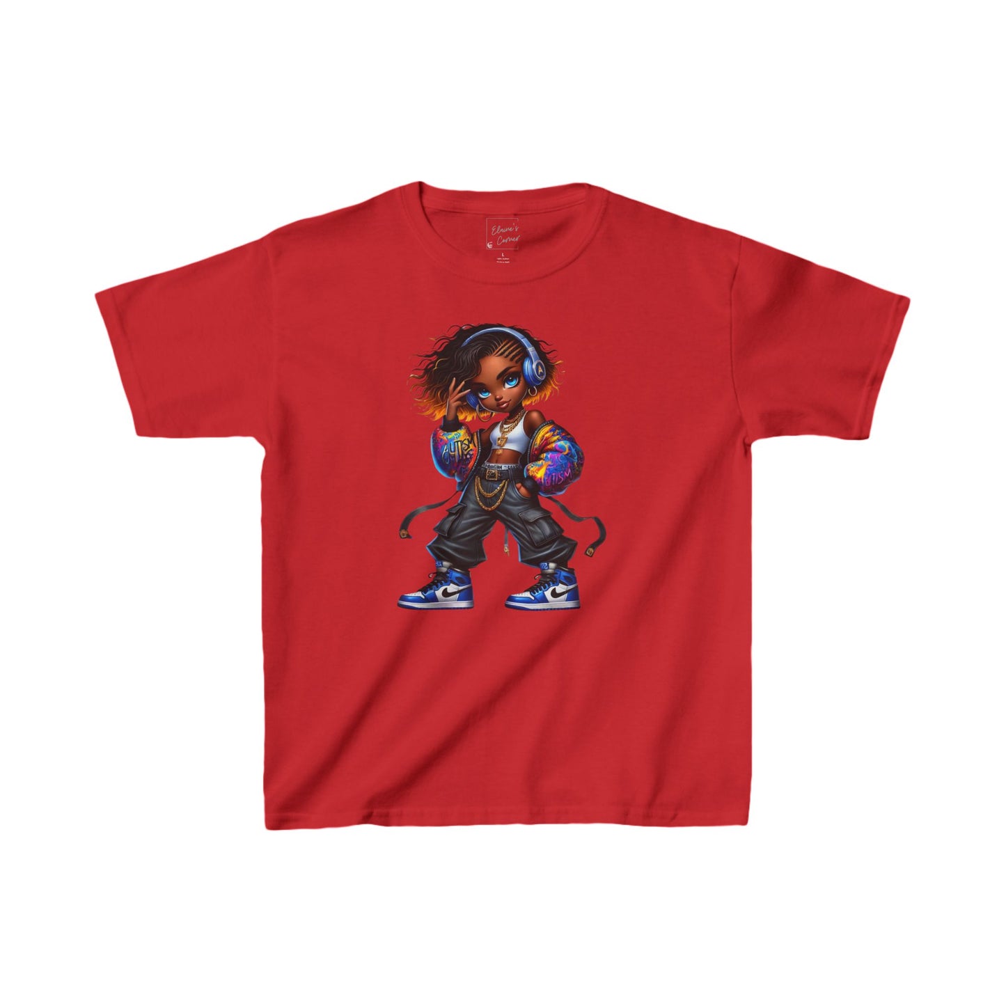 Kids Tee African-American Girl Autism Inspires Jacket