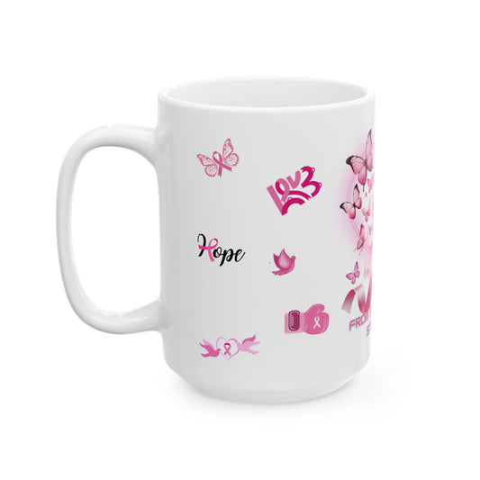 From Struggle To Strength Awareness Mug (Breast Cancer)