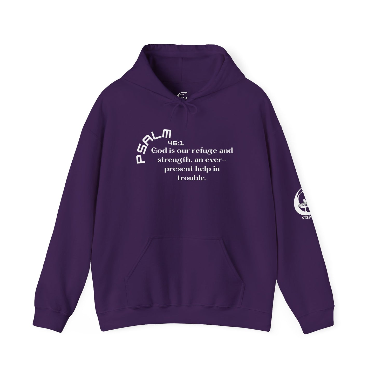 Biblical Hoodie, Psalm 46:1 Scripture Unisex Hoodie
