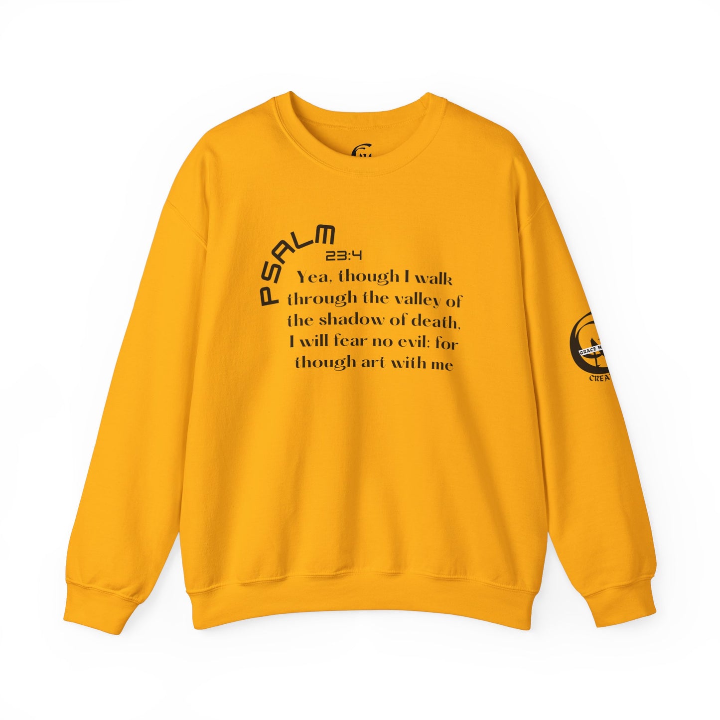 Psalm 23:4 Scripture Crewneck Sweatshirt