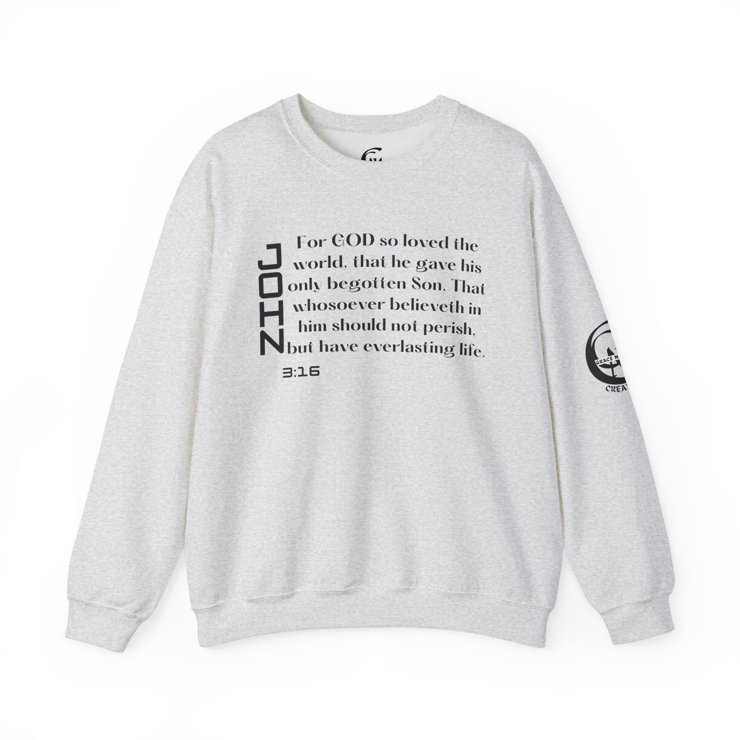 John 3:16 Scripture Crewneck Sweatshirt