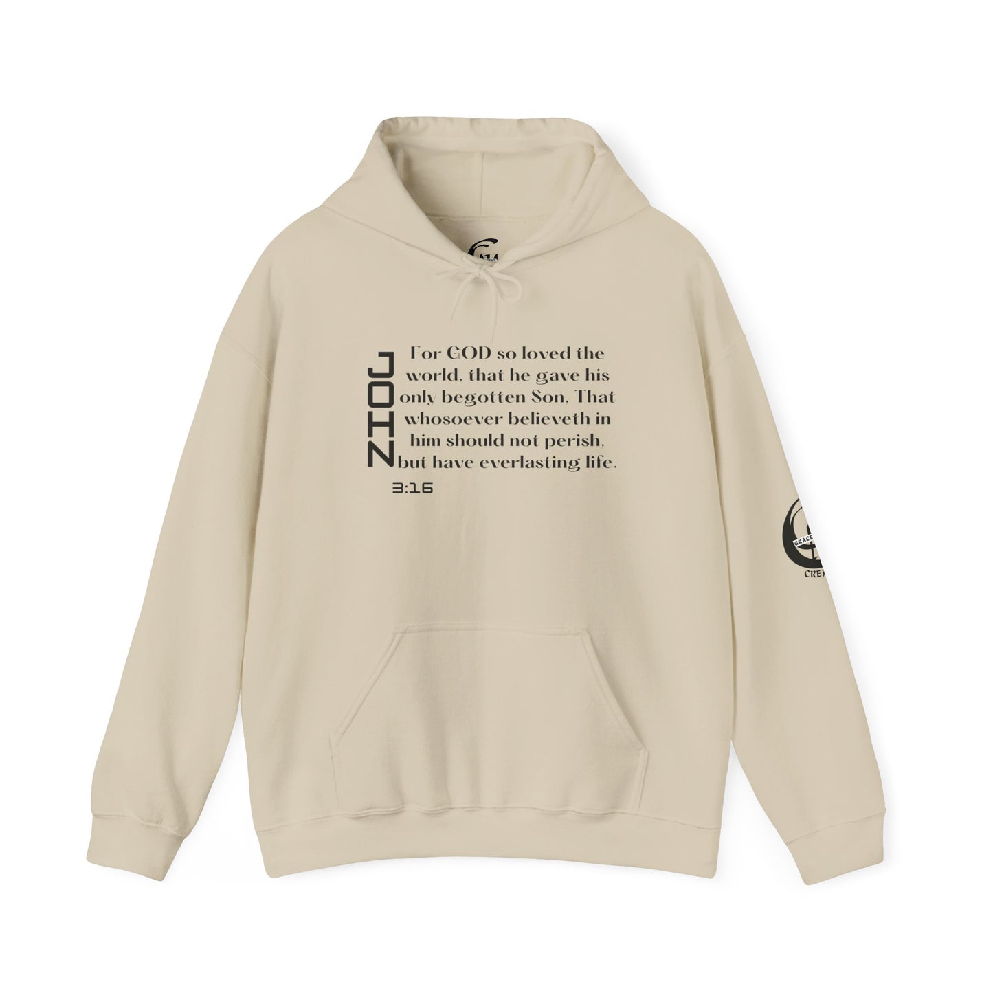 Biblical Hoodie, John 3:16 Scripture Unisex Hoodie