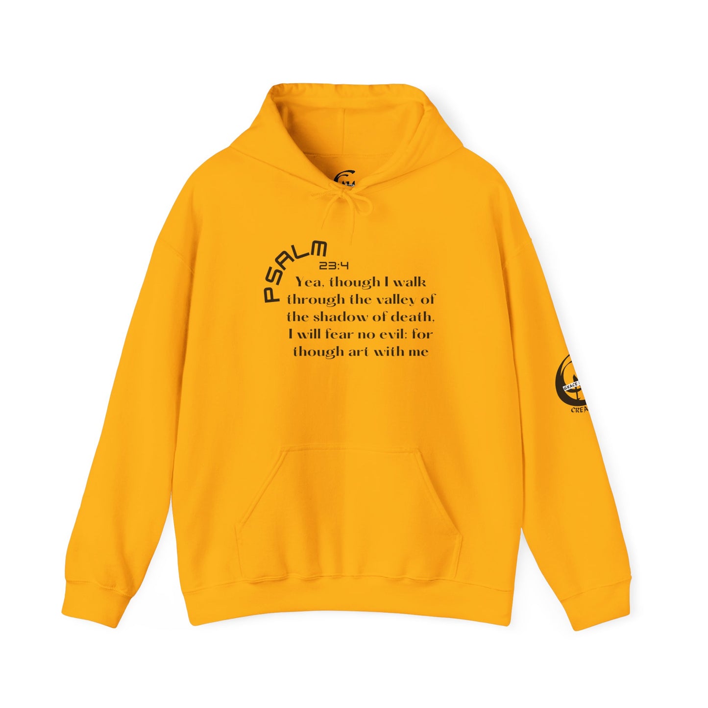 Biblical Hoodie, Psalm 23:4 Scripture Unisex Hoodie