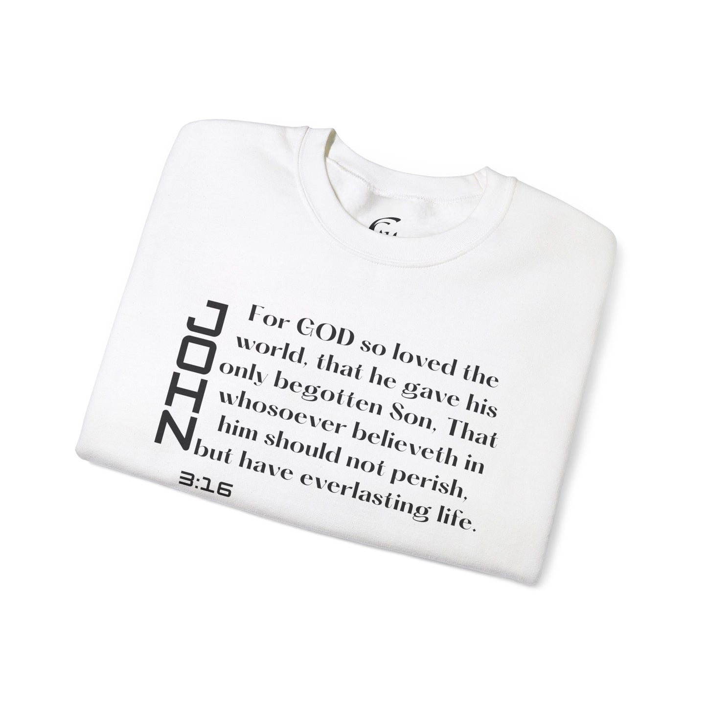 John 3:16 Scripture Crewneck Sweatshirt