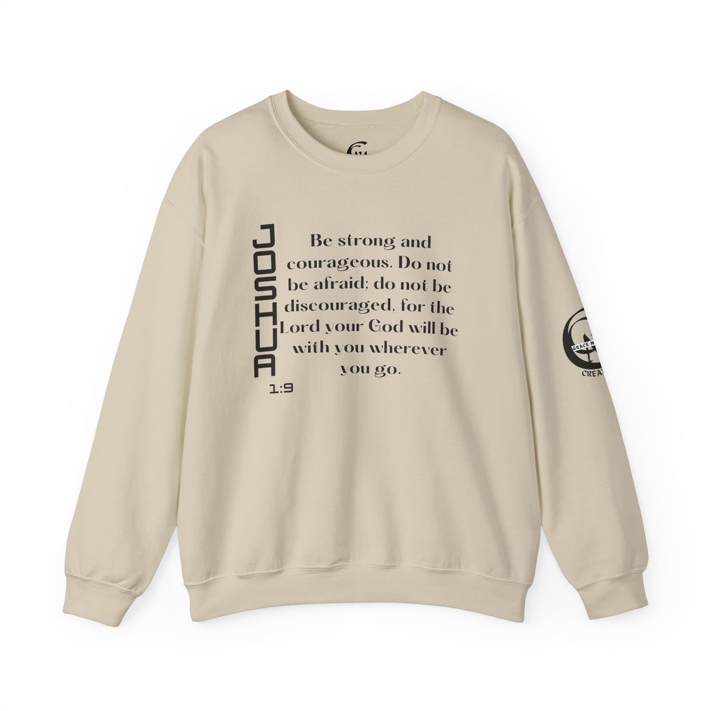 Joshua 1:9 Scripture Crewneck Sweatshirt