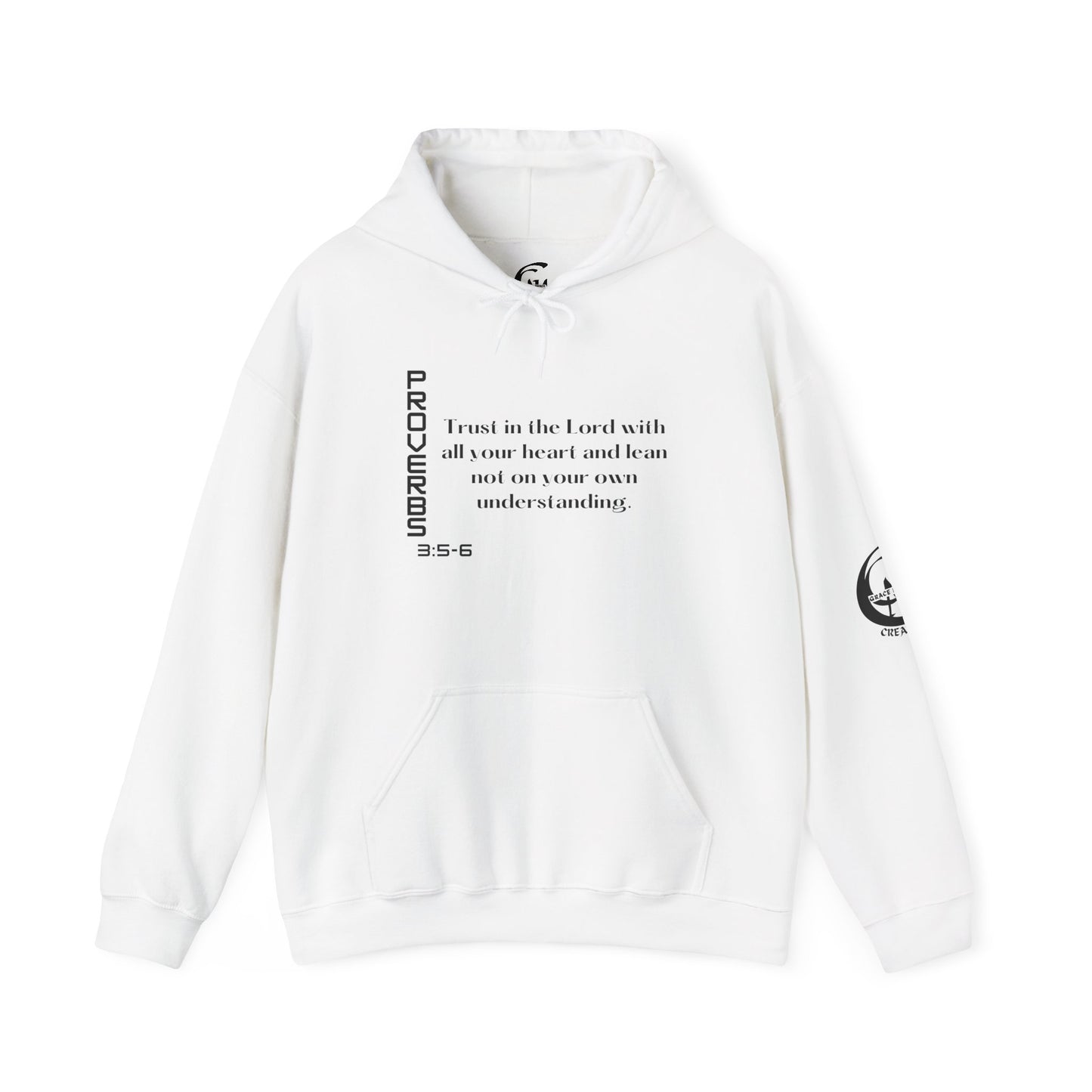 Biblical Hoodie, Proverbs 3:5-6 Scripture Unisex Hoodie