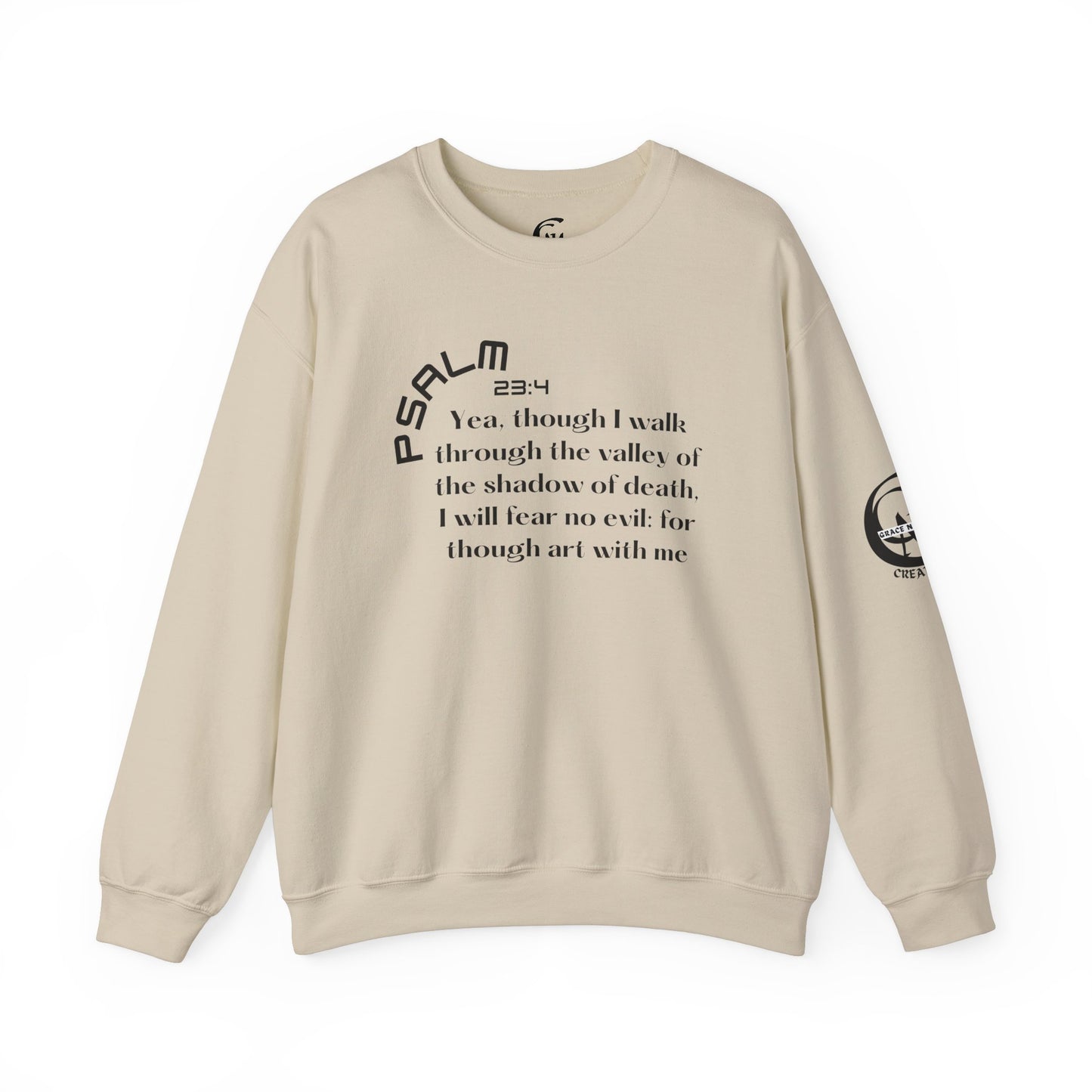 Psalm 23:4 Scripture Crewneck Sweatshirt