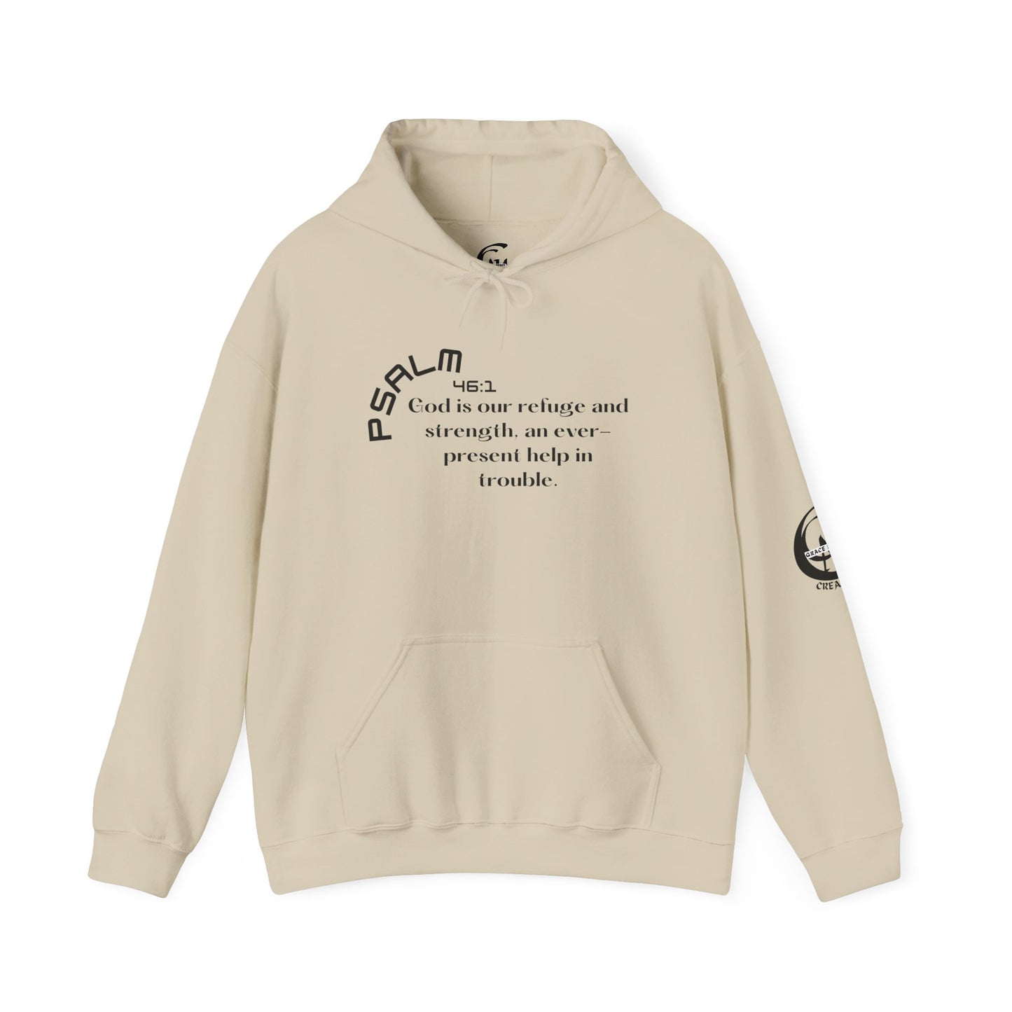 Biblical Hoodie, Psalm 46:1 Scripture Unisex Hoodie