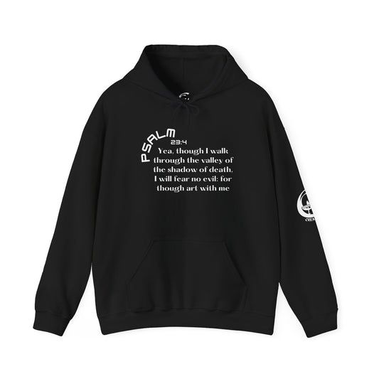 Biblical Hoodie, Psalm 23:4 Scripture Unisex Hoodie