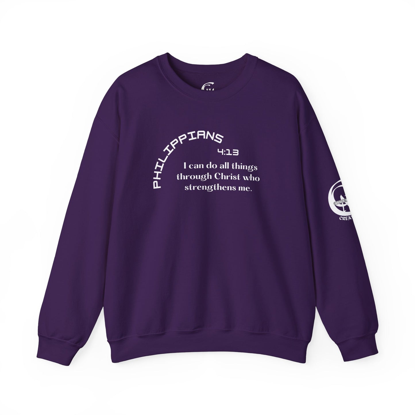 Philippians 4:13 Scripture Crewneck Sweatshirt
