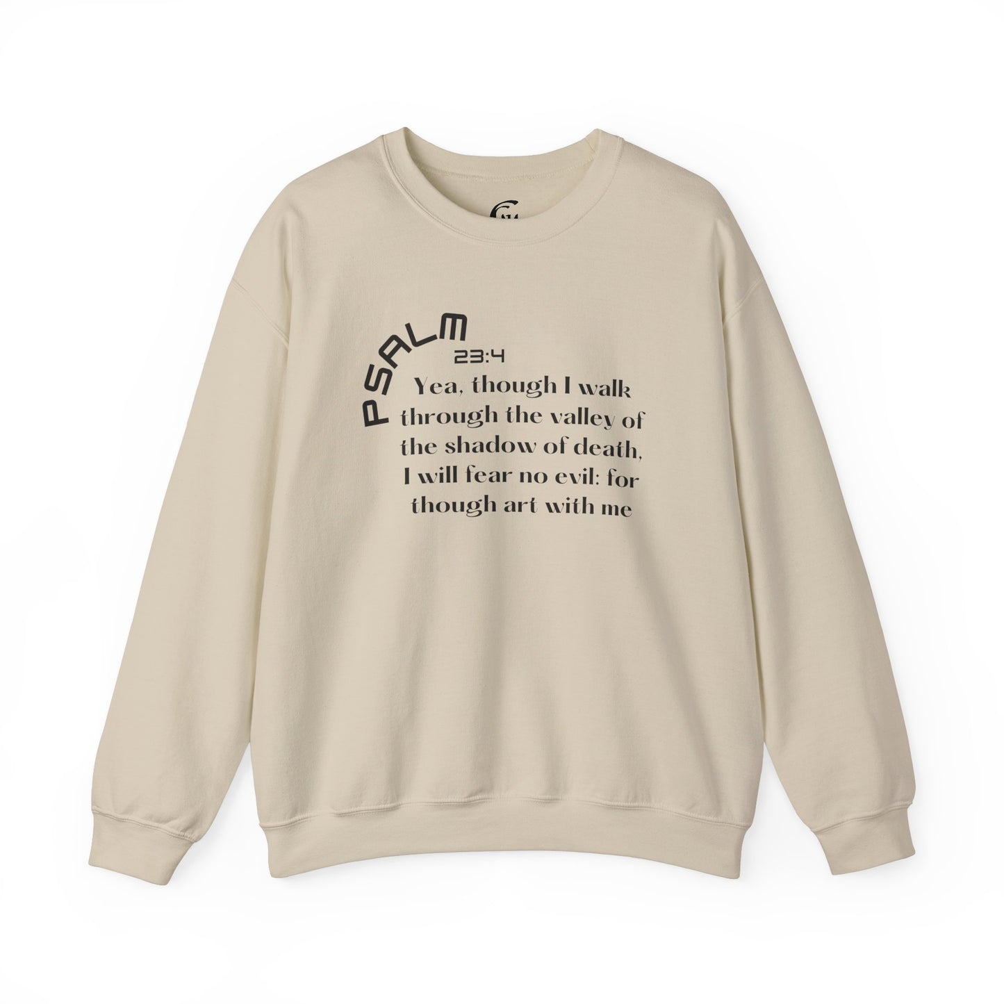 Psalm 23:4 Scripture Crewneck Sweatshirt