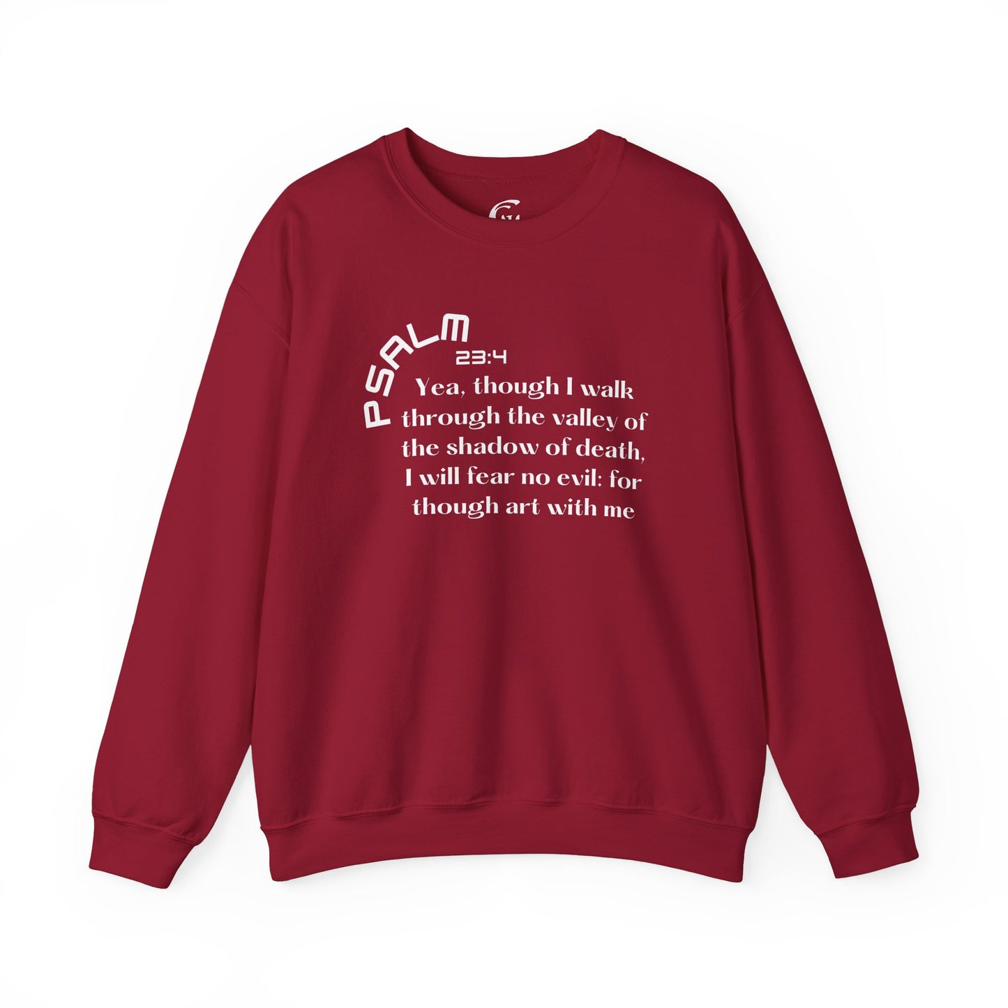 Psalm 23:4 Scripture Crewneck Sweatshirt