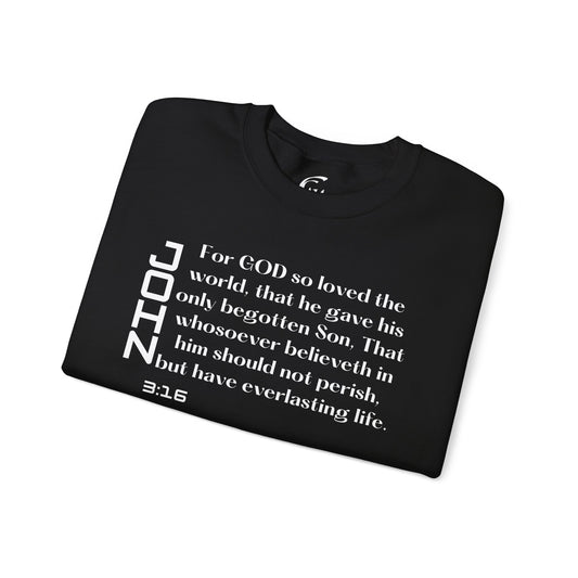 John 3:16 Scripture Crewneck Sweatshirt