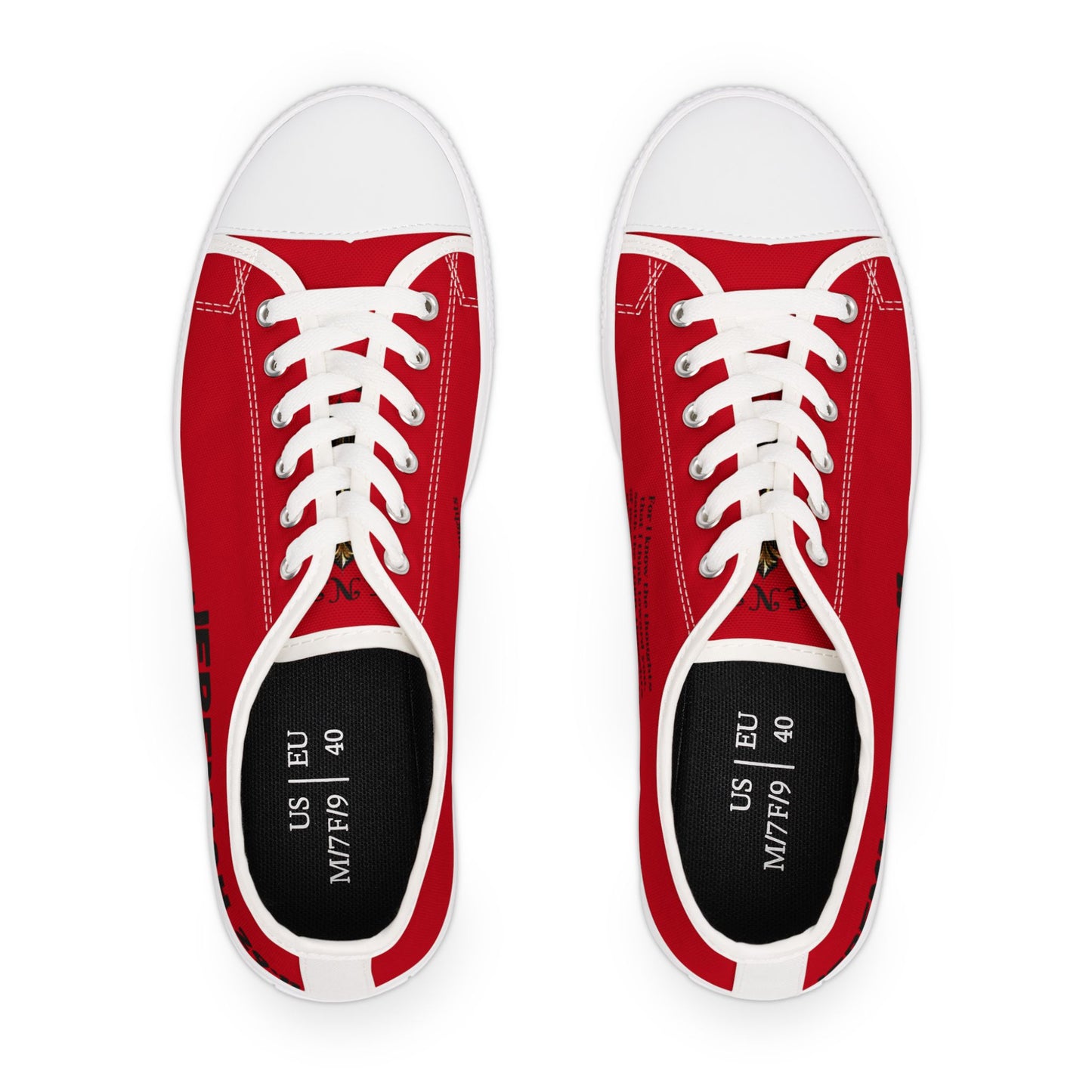 JEREMIAH 29:11  Women's Low Top Sneakers(Red)