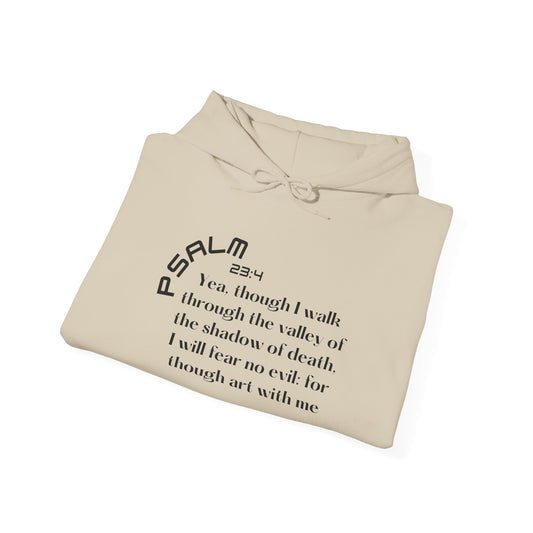 Biblical Hoodie, Psalm 23:4 Scripture Unisex Hoodie