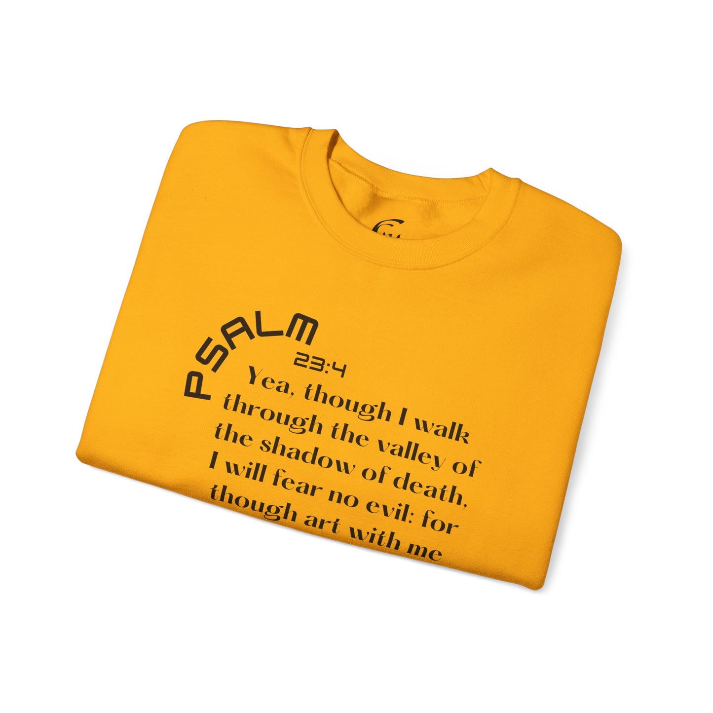 Psalm 23:4 Scripture Crewneck Sweatshirt