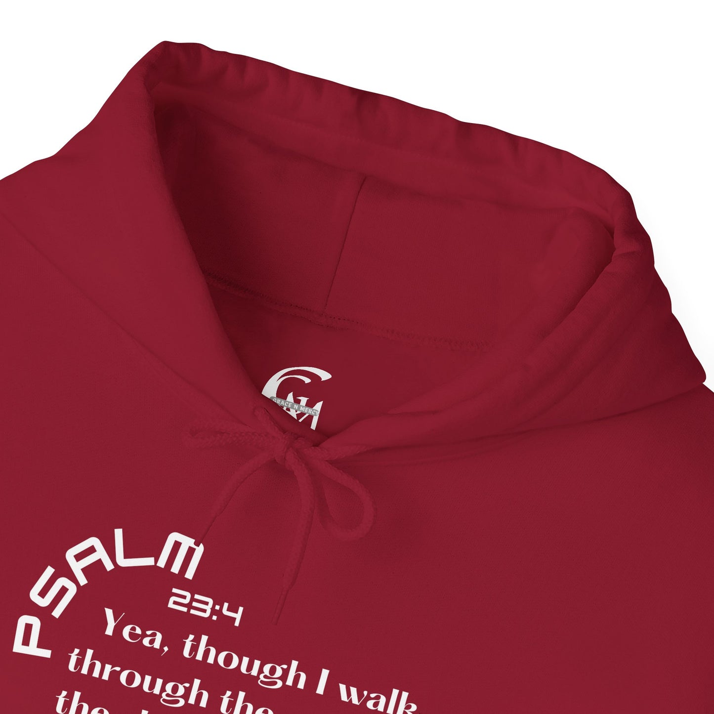 Biblical Hoodie, Psalm 23:4 Scripture Unisex Hoodie