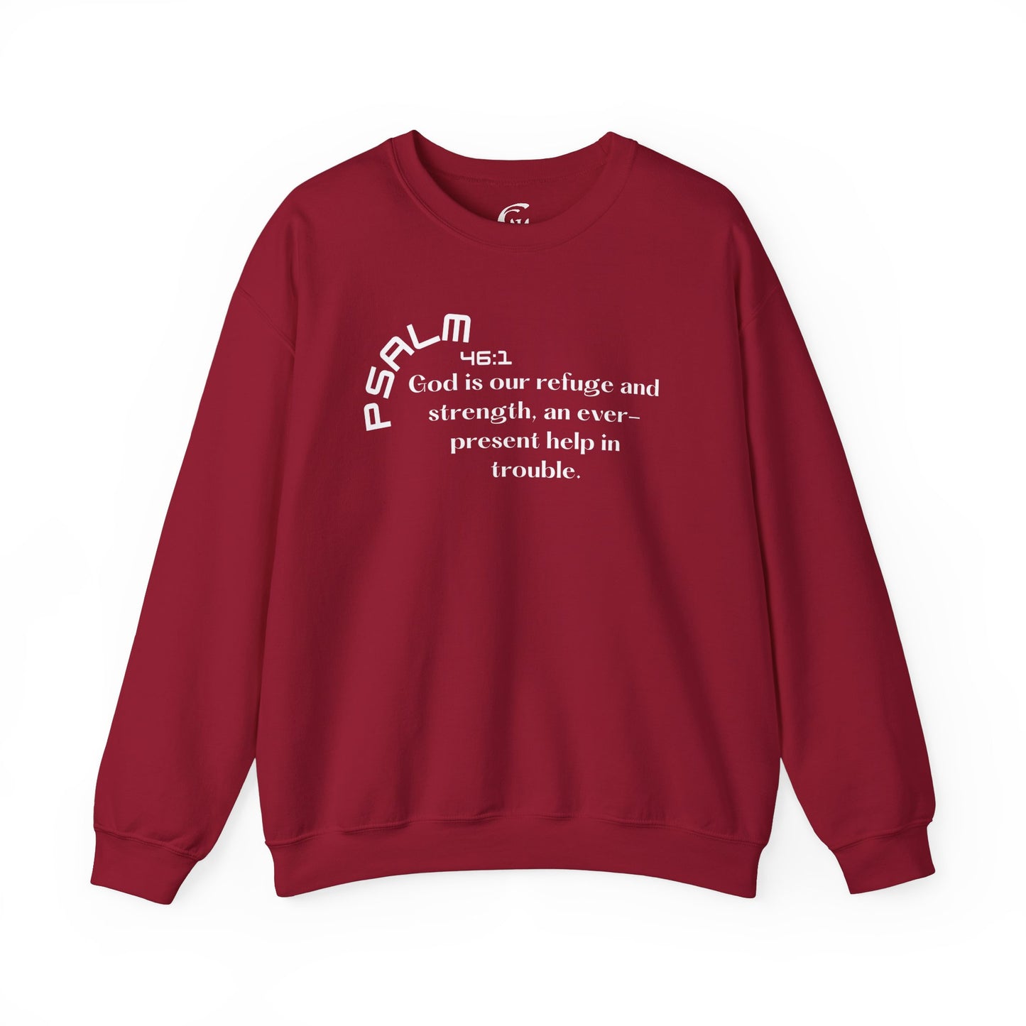 Psalm 46:1 Scripture Crewneck Sweatshirt