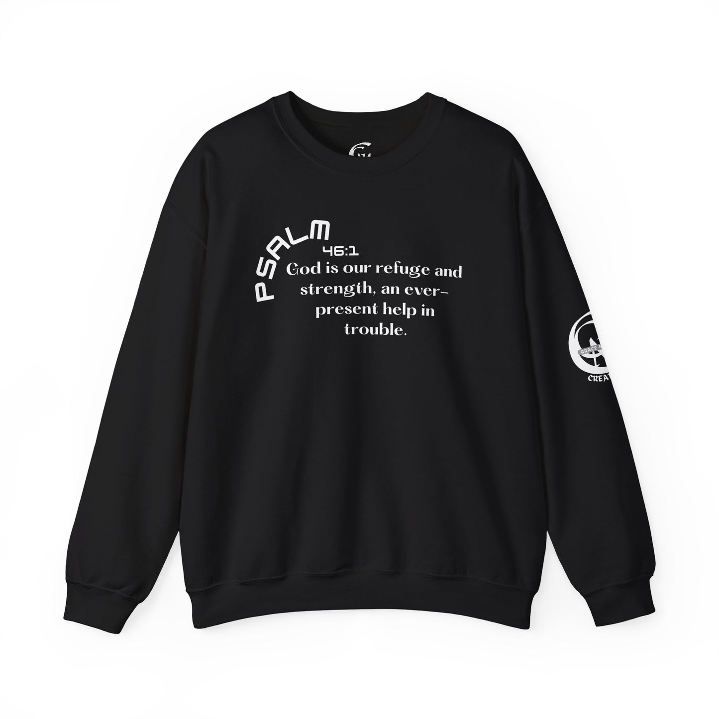 Psalm 46:1 Scripture Crewneck Sweatshirt
