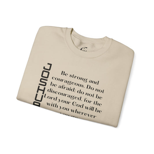 Joshua 1:9 Scripture Crewneck Sweatshirt