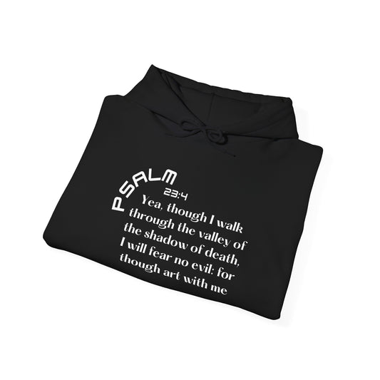 Biblical Hoodie, Psalm 23:4 Scripture Unisex Hoodie