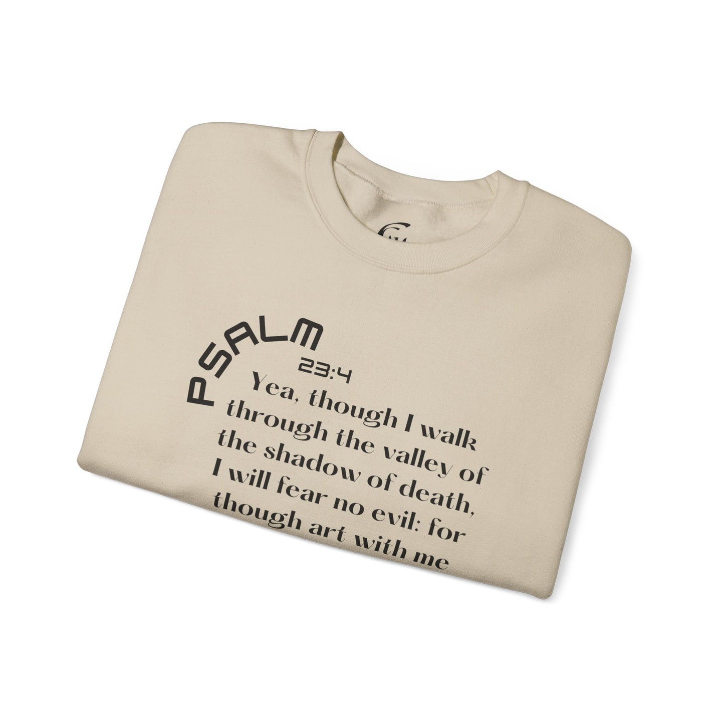 Psalm 23:4 Scripture Crewneck Sweatshirt