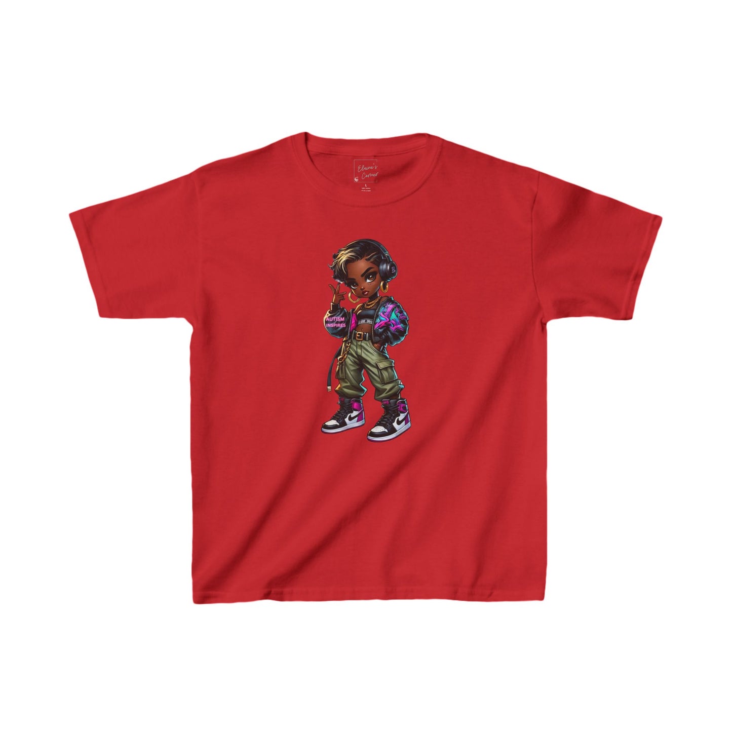 Kids Tee African-American Girl Autism Jacket