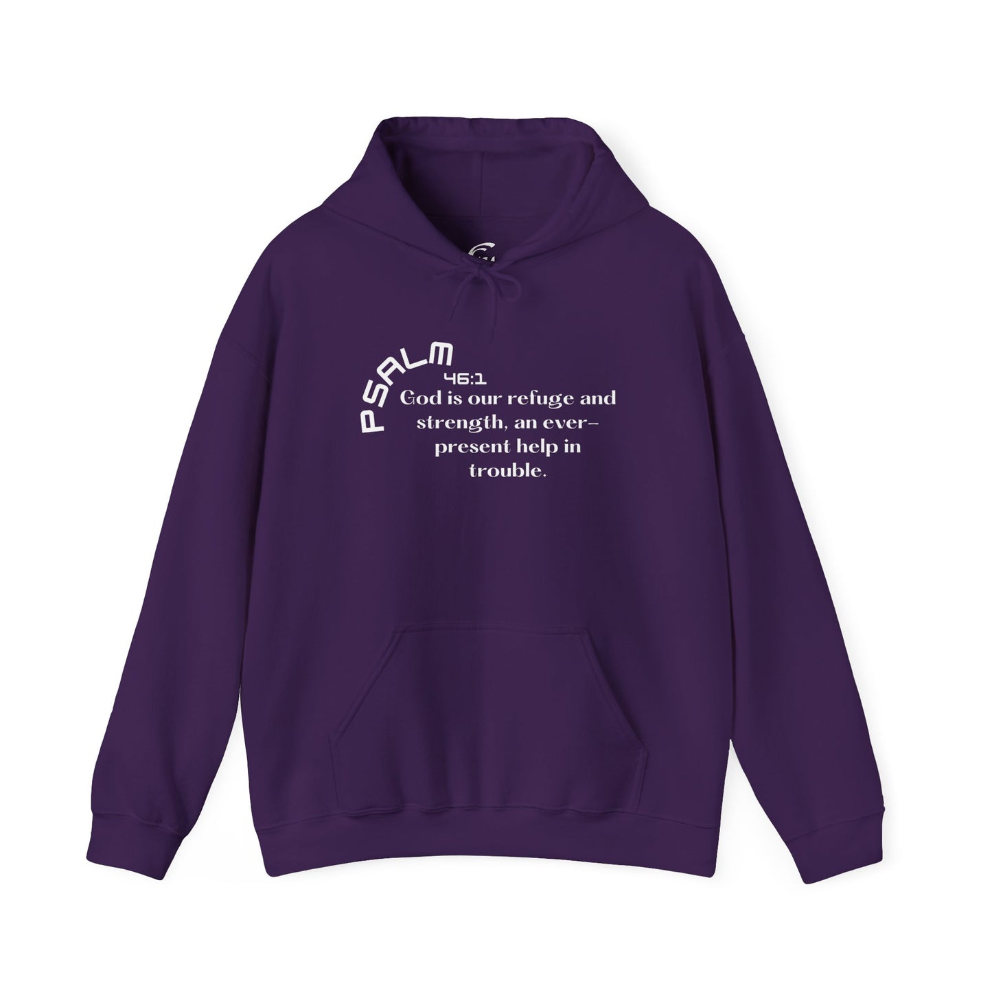 Biblical Hoodie, Psalm 46:1 Scripture Unisex Hoodie